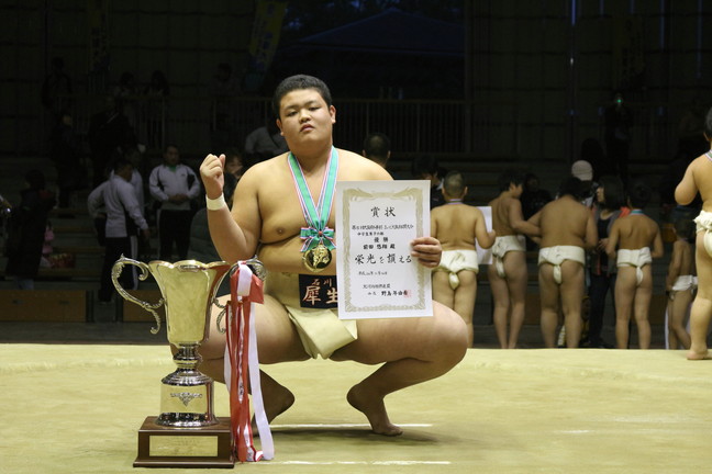 個人中学生優勝者「大阪府知事杯」